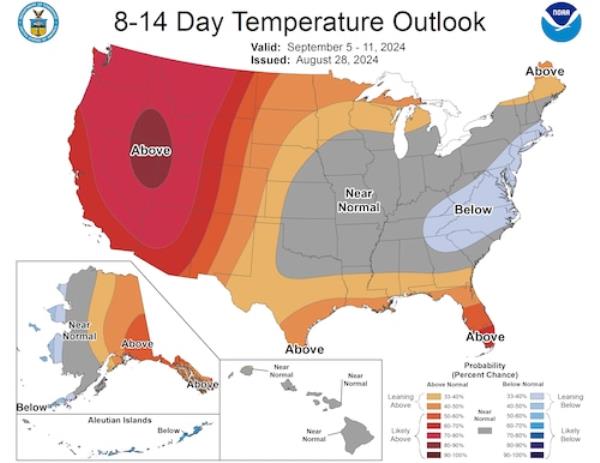 8-14 day temp outlook